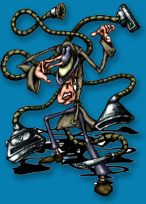 Mr. Dark (Dr. Sucky) - The mysterious villain of The Adventures of Spud